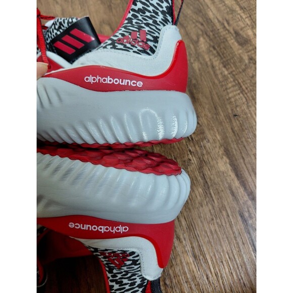 adidas alphabounce Men Size 12 Gray Red Sneakers Shoes main image 6